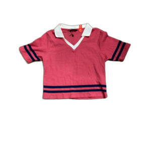 NWT Zudio Pink Crop Shirt Size Large